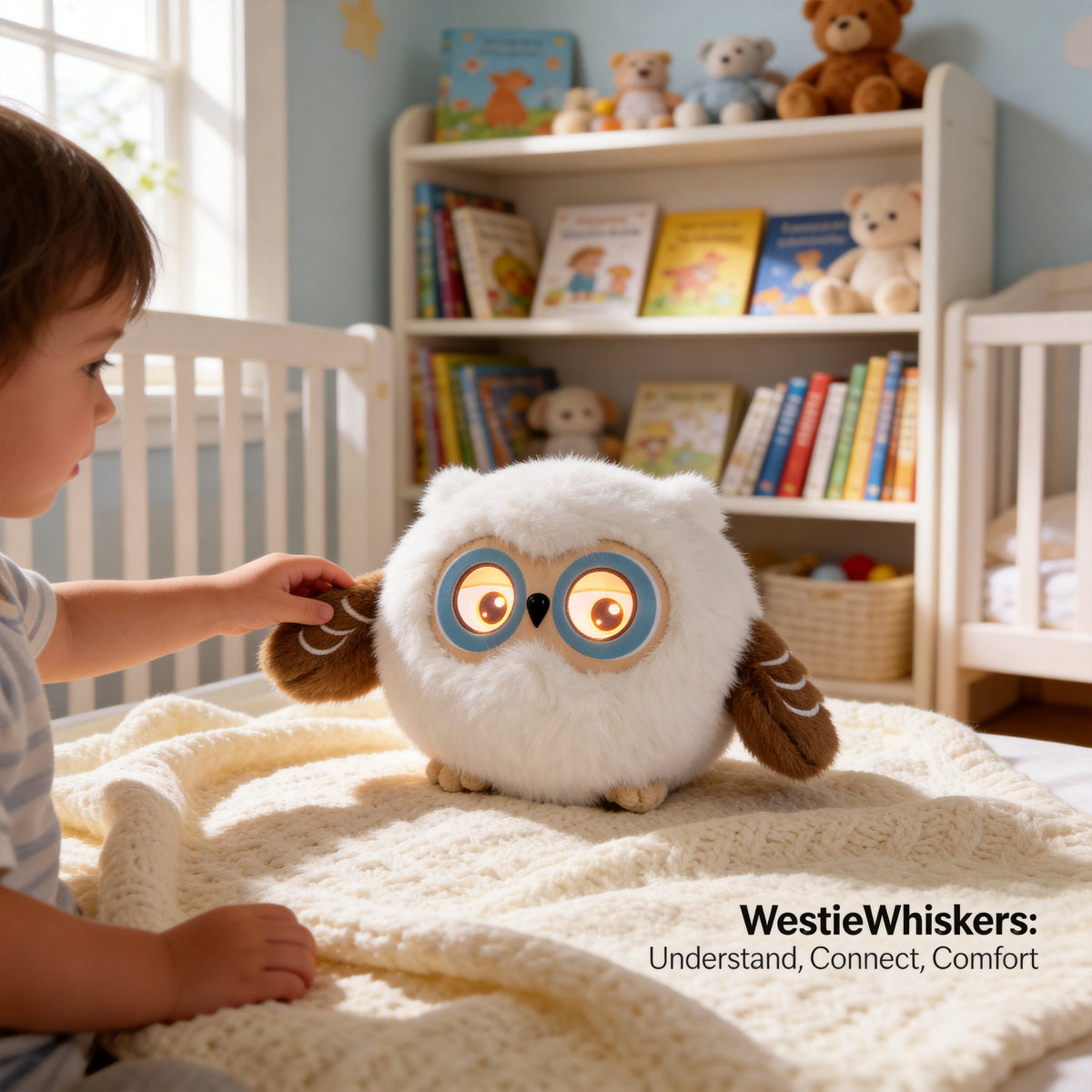 AI Companion Plush Owl – Smart Interactive AI Owl, Emotional Support Plush, Cute Virtual Pet for Work & Home