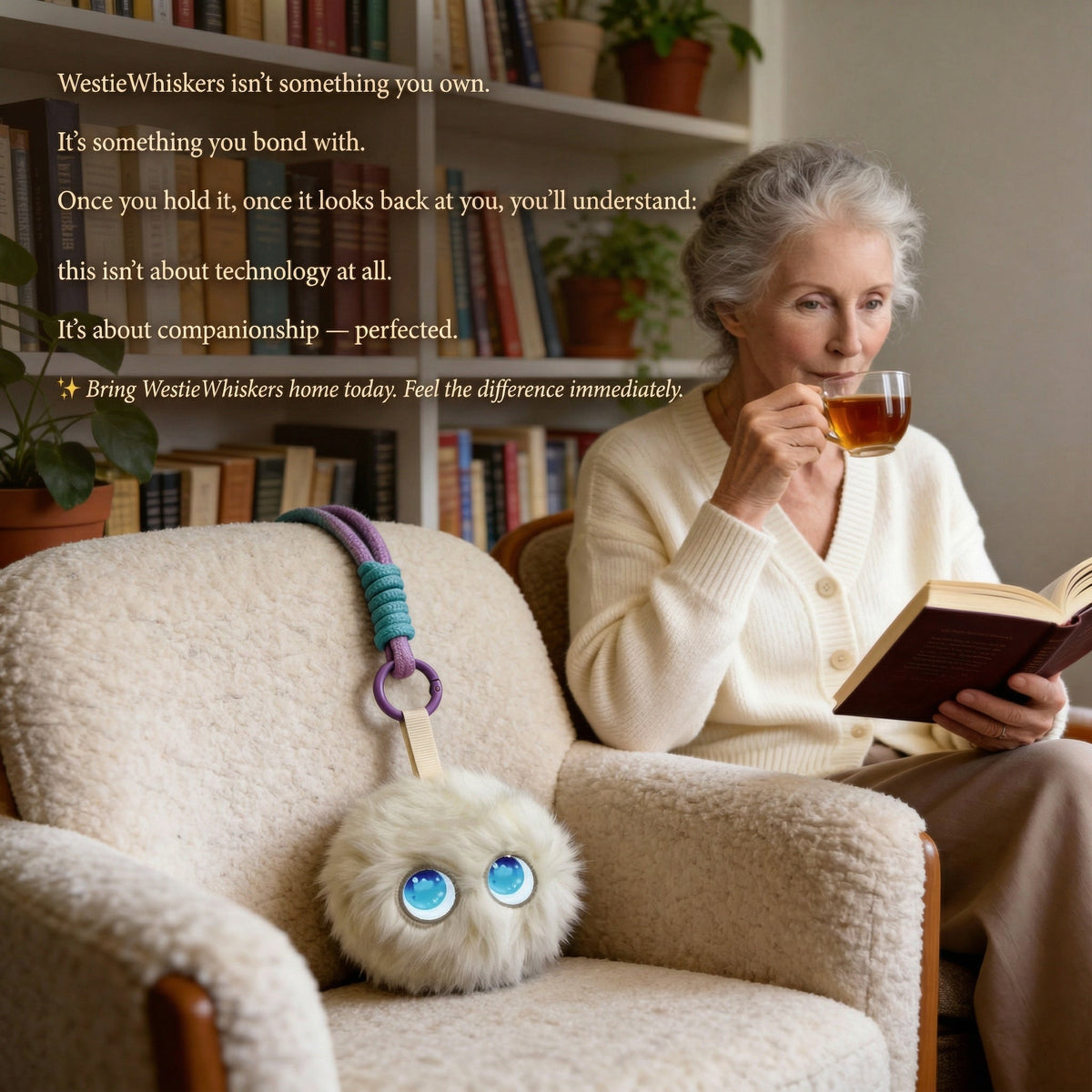 AI Companion Plush Toy – Smart Interactive Desk Buddy Plush Ball, Emotional Support Plush, Cute Virtual Pet for Work & Home