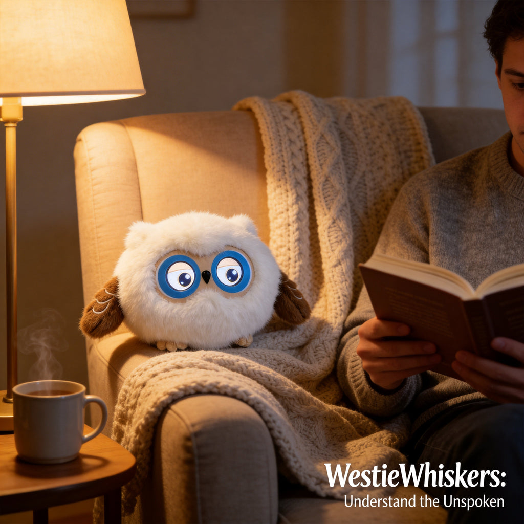 AI Companion Plush Owl – Smart Interactive AI Owl, Emotional Support Plush, Cute Virtual Pet for Work & Home