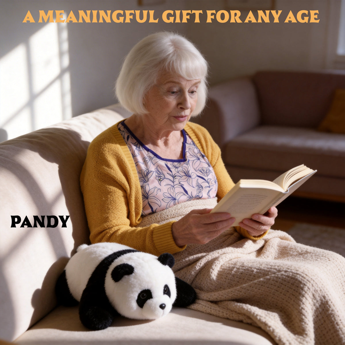 AI Companion Plush Toy Panda Bear – Smart Interactive Panda, Emotional Support Plush, Cute Virtual Pet for Work & Home