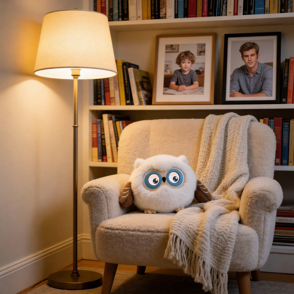 AI Companion Plush Owl – Smart Interactive AI Owl, Emotional Support Plush, Cute Virtual Pet for Work & Home