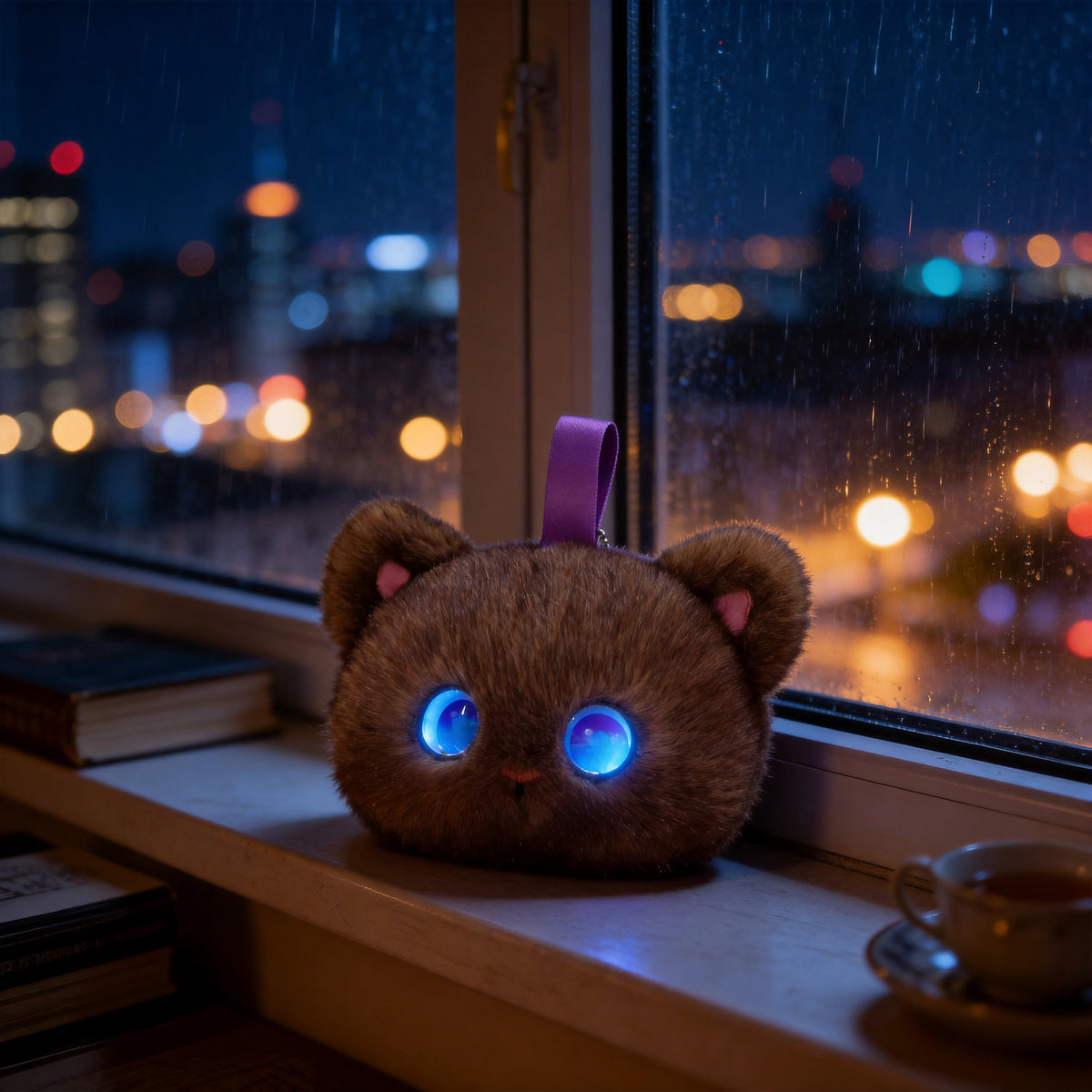 AI Companion Plush Toy Cat – Smart Interactive AI Cat, Emotional Support Plush, Cute Virtual Pet for Work & Home