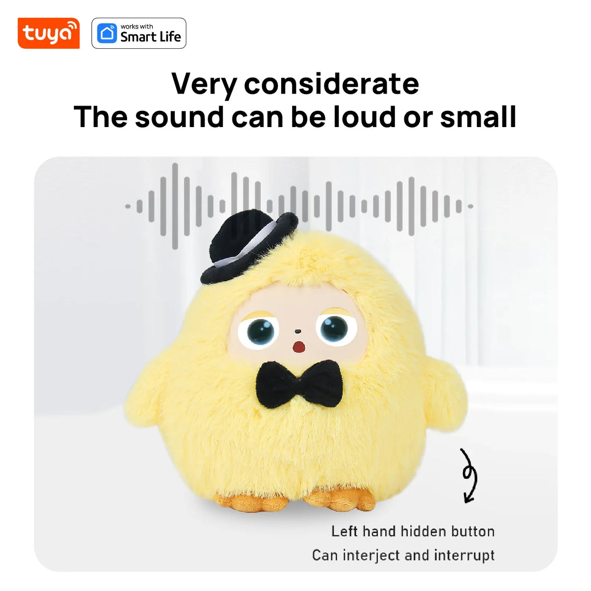 AI Smart Plush Toy – Interactive Voice Companion with LED Eyes & App Control