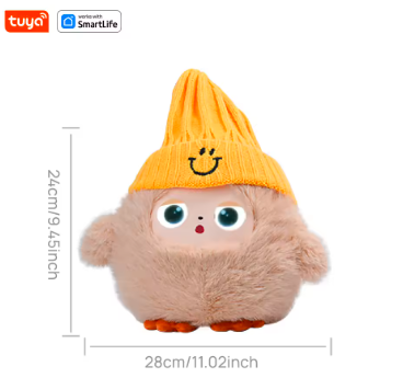 AI Smart Plush Toy – Interactive Voice Companion with LED Eyes & App Control